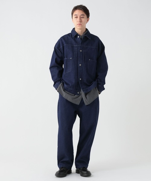GEORGE'S（ジョージズ）の「デニムワイドパンツ（デニムパンツ・メンズ・ブルー/ブラック・LARGE/MEDIUM）」の16枚目の写真