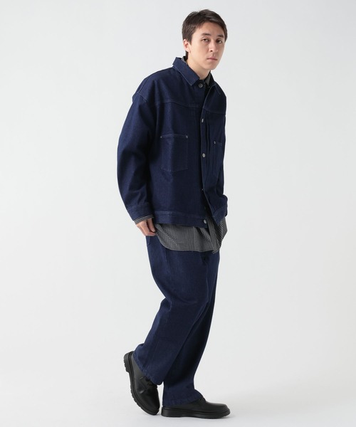 GEORGE'S（ジョージズ）の「デニムワイドパンツ（デニムパンツ・メンズ・ブルー/ブラック・LARGE/MEDIUM）」の15枚目の写真