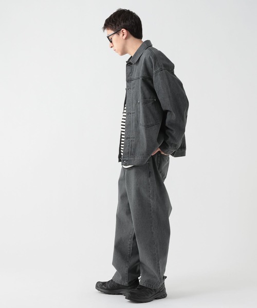 GEORGE'S（ジョージズ）の「デニムワイドパンツ（デニムパンツ・メンズ・ブルー/ブラック・LARGE/MEDIUM）」の6枚目の写真