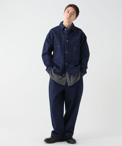 GEORGE'S（ジョージズ）の「デニムワイドパンツ（デニムパンツ・メンズ・ブルー/ブラック・LARGE/MEDIUM）」の18枚目の写真