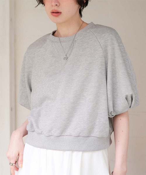 titivate(ティティベイト)の「カットソーパフスリーブトップス(Tシャツ/カットソー・レディース・ホワイト/ダークブラウン/ライトグレー・M/S)」の21枚目の写真