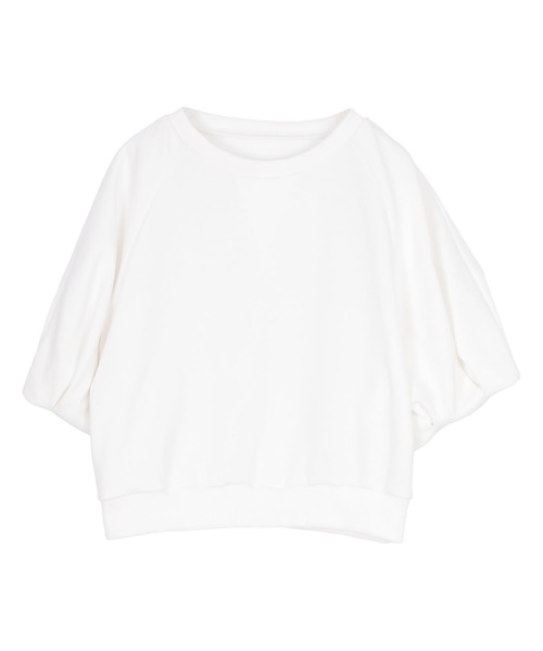 titivate(ティティベイト)の「カットソーパフスリーブトップス(Tシャツ/カットソー・レディース・ホワイト/ダークブラウン/ライトグレー・M/S)」の14枚目の写真