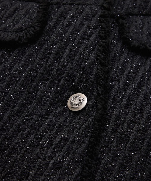 セール】【WEB限定】ノーカラーツイードジレ（ベスト）｜VIS（ビス）の