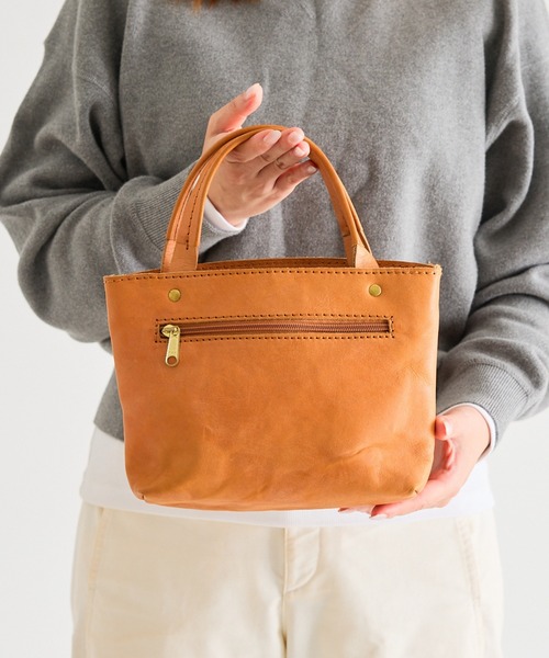 zucchero(ズッケロ)の「本革 レザー バッグ レディース S size 40123tr(ハンドバッグ・レディース・ブラウン/ブラック・FREE)」の10枚目の写真