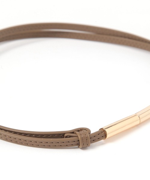 mysty woman（ミスティウーマン）の「メタルコードベルト２ 644124（ベルト・レディース・ブラック/ベージュ系その他・FREE）」の10枚目の写真