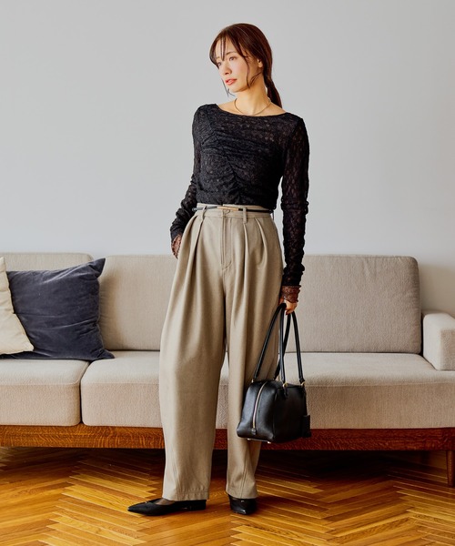 mysty woman（ミスティウーマン）の「メタルコードベルト２ 644124（ベルト・レディース・ブラック/ベージュ系その他・FREE）」の5枚目の写真