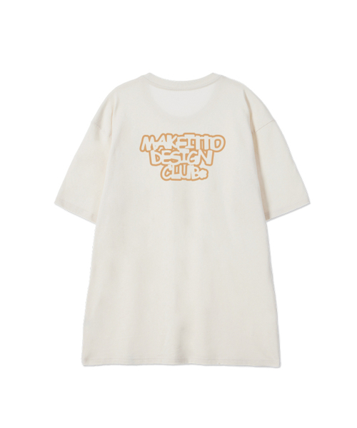 MAKEITTO（メイキット）の「[DESIGN CLUB] CREW NECK TEE_CREAM（Tシャツ/カットソー・メンズ・その他・MEDIUM/LARGE/X-LARGE/XX-LARGE）」の3枚目の写真