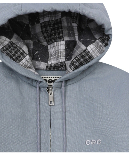 chancechance(チャンスチャンス)の「CEC CATION OXFORD WORK ZIP-UP HOODIE(SKY BLUE)(その他アウター・レディース・その他・FREE)」の2枚目の写真
