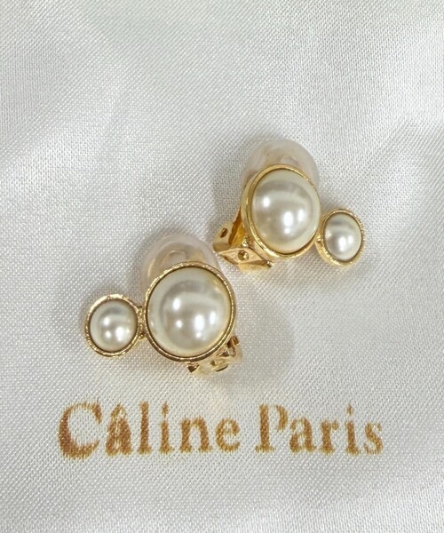 Caline Paris(カリーヌパリ)の「【Caline Paris/カリーヌパリ 】2連パールイヤリング/両耳(イヤリング・レディース・ゴールド・フリー)」の11枚目の写真