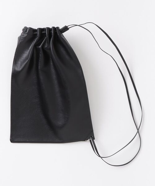 ED ROBERT JUDSON（エドロバートジャドソン）の「ED ROBERT JUDSON karabiner drawstring bag (B01SEBG-229LD)（ショルダーバッグ・メンズ・ブラック・FREE）」の2枚目の写真