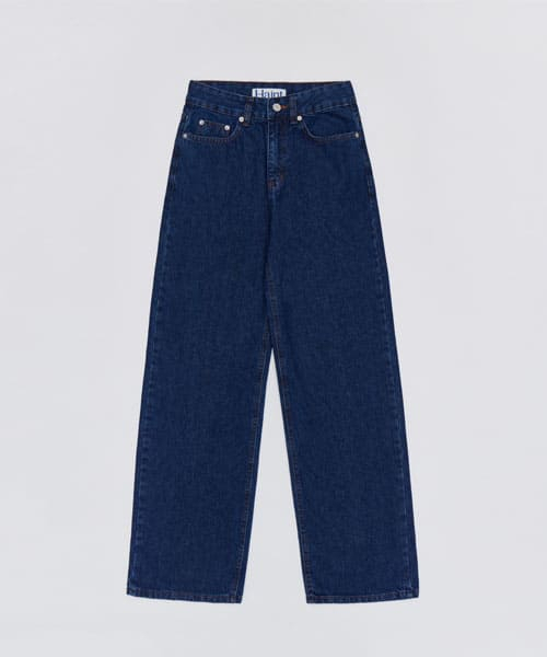 HAINT(ヘイント)の「MILES OVER WIDE PANTS_4COLORS_DARK BLUE(デニムパンツ・レディース・その他・S/L)」の2枚目の写真