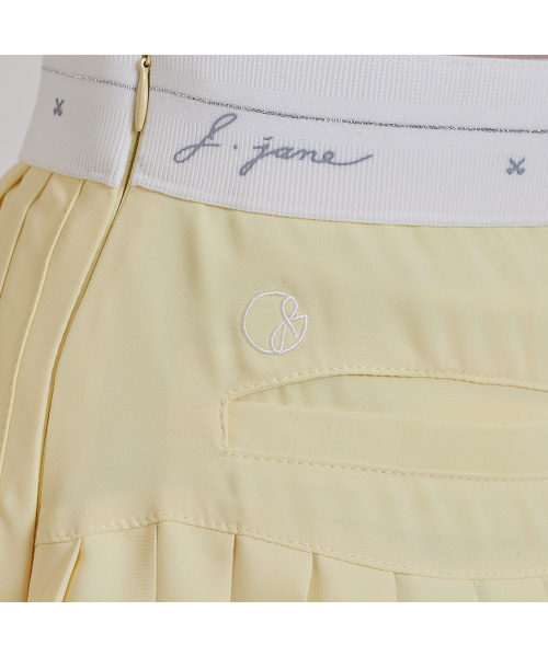 J.JANE（ジェイジェーン）の「アンバランスシフォンプリーツスカート (レモン)（スカート・レディース・レモンイエロー・M/S）」の5枚目の写真