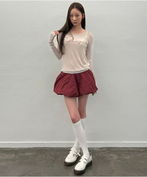 LARTIGENT(ラーティゼン)の「L17 BALLOON SKIRT(WINE)(スカート・レディース・その他・FREE)」の6枚目の写真