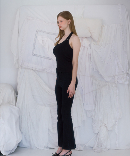 ROSEFRANTZ（ロゼフランツ）の「Soft Halter Sleeveless [Black]（Tシャツ/カットソー・レディース・その他・ONE SIZE）」の3枚目の写真