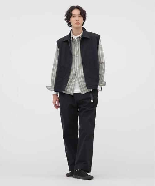 MHL.(エムエイチエル)の「PYJAMA STRIPE COTTON SHIRT(シャツ/ブラウス・メンズ・グレー・LARGE/MEDIUM/SMALL)」の10枚目の写真