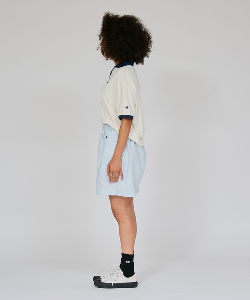 Champion(チャンピオン)の「【Champion/チャンピオン】レディース スキッパーシャツ(シャツ/ブラウス・レディース・ダークブラウン/ダークネイビー/アイボリー系/ライトブルー・LARGE/MEDIUM)」の10枚目の写真