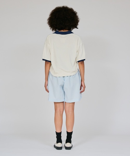 Champion(チャンピオン)の「【Champion/チャンピオン】レディース スキッパーシャツ(シャツ/ブラウス・レディース・ダークブラウン/ダークネイビー/アイボリー系/ライトブルー・LARGE/MEDIUM)」の11枚目の写真