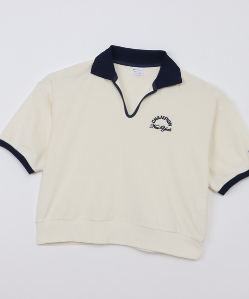 Champion(チャンピオン)の「【Champion/チャンピオン】レディース スキッパーシャツ(シャツ/ブラウス・レディース・ダークブラウン/ダークネイビー/アイボリー系/ライトブルー・LARGE/MEDIUM)」の14枚目の写真