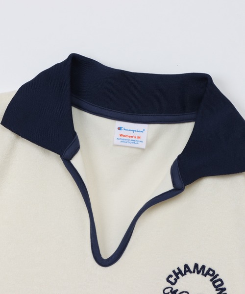 Champion(チャンピオン)の「【Champion/チャンピオン】レディース スキッパーシャツ(シャツ/ブラウス・レディース・ダークブラウン/ダークネイビー/アイボリー系/ライトブルー・LARGE/MEDIUM)」の15枚目の写真