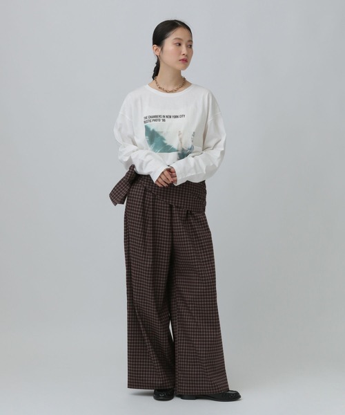 LEPSIM(レプシィム)の「アソートグラフィックロンT 639436(Tシャツ/カットソー・レディース・ホワイト/オフホワイト・FREE)」の6枚目の写真