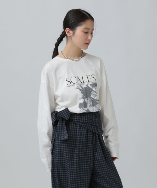 LEPSIM(レプシィム)の「アソートグラフィックロンT 639436(Tシャツ/カットソー・レディース・ホワイト/オフホワイト・FREE)」の10枚目の写真