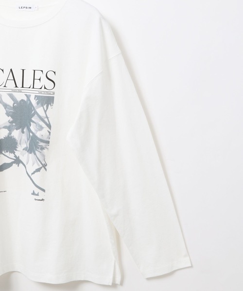 LEPSIM(レプシィム)の「アソートグラフィックロンT 639436(Tシャツ/カットソー・レディース・ホワイト/オフホワイト・FREE)」の20枚目の写真