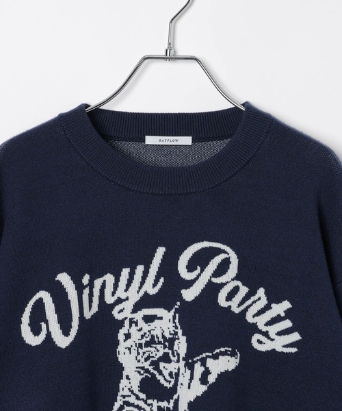 BAYFLOW（ベイフロー）の「アニマルジャガードニットプルオーバー（ニット/セーター・メンズ・ネイビー/イエロー/グリーン・LARGE/MEDIUM）」の16枚目の写真