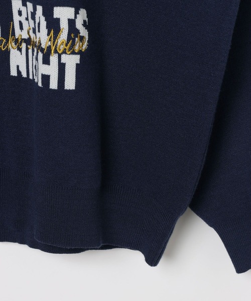 BAYFLOW（ベイフロー）の「アニマルジャガードニットプルオーバー（ニット/セーター・メンズ・ネイビー/イエロー/グリーン・LARGE/MEDIUM）」の5枚目の写真