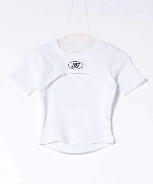 DC(ディーシー)の「DC/ディーシー 半袖 Tシャツ ショート丈 LST262307(Tシャツ/カットソー・レディース・ブラック/スミクロ/ヘザーグレー/ピンク/ホワイト・M/S)」の19枚目の写真