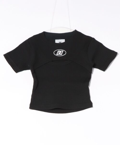 DC(ディーシー)の「DC/ディーシー 半袖 Tシャツ ショート丈 LST262307(Tシャツ/カットソー・レディース・ブラック/スミクロ/ヘザーグレー/ピンク/ホワイト・M/S)」の20枚目の写真