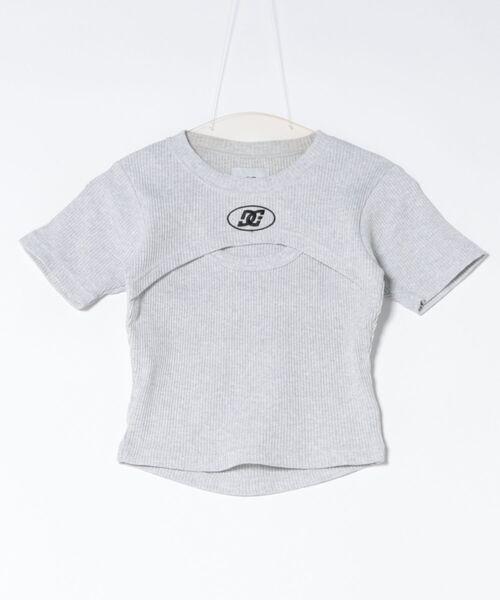 DC(ディーシー)の「DC/ディーシー 半袖 Tシャツ ショート丈 LST262307(Tシャツ/カットソー・レディース・ブラック/スミクロ/ヘザーグレー/ピンク/ホワイト・M/S)」の22枚目の写真