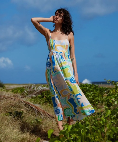 BILLABONG(ビラボン)の「BILLABONG ウィメンズ【SOULFUL O' STOKE】 ISLAND LIFE MIDI DRS ワンピース 【2026年春夏モデル】(ワンピース・レディース・ブルー系その他・SMALL)」の1枚目の写真