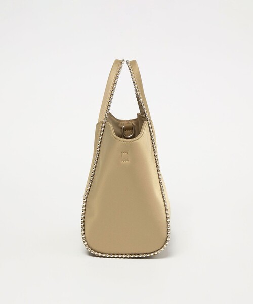 BEAUTY&YOUTH UNITED ARROWS(ビューティーアンドユースユナイテッドアローズ)の「ナイロン ボールチェーン ミドル 2WAY トートバッグ はっ水(トートバッグ・レディース・ブラック/ベージュ・FREE)」の12枚目の写真
