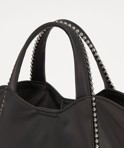 BEAUTY&YOUTH UNITED ARROWS（ビューティーアンドユースユナイテッドアローズ）の「ナイロン ボールチェーン ミドル 2WAY トートバッグ はっ水（トートバッグ・レディース・ブラック/ベージュ・FREE）」の14枚目の写真