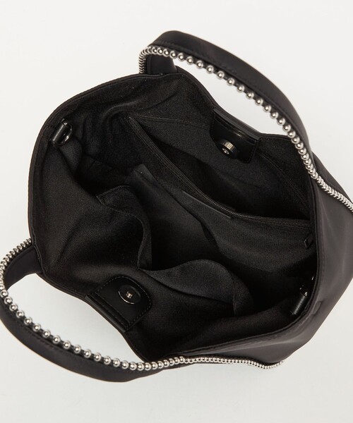 BEAUTY&YOUTH UNITED ARROWS（ビューティーアンドユースユナイテッドアローズ）の「ナイロン ボールチェーン ミドル 2WAY トートバッグ はっ水（トートバッグ・レディース・ブラック/ベージュ・FREE）」の15枚目の写真