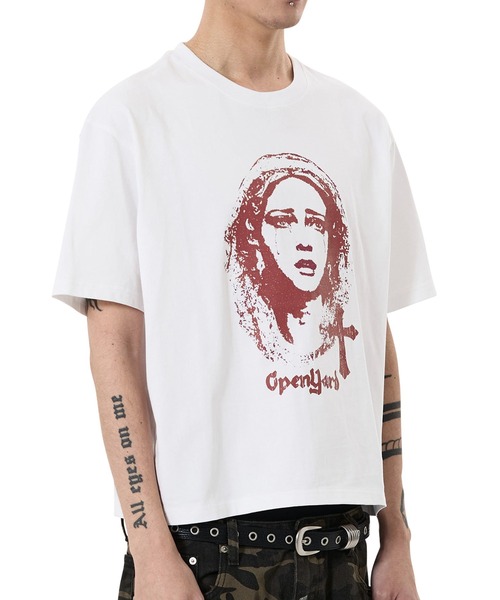 OY(オーワイ)の「『OY/オーワイ』TEARS OF DIVINE TEE/ティアーズオブディヴァインTシャツ(Tシャツ/カットソー・メンズ・ホワイト/ブラック・L/M/S)」の10枚目の写真