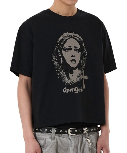 OY(オーワイ)の「『OY/オーワイ』TEARS OF DIVINE TEE/ティアーズオブディヴァインTシャツ(Tシャツ/カットソー・メンズ・ホワイト/ブラック・L/M/S)」の4枚目の写真
