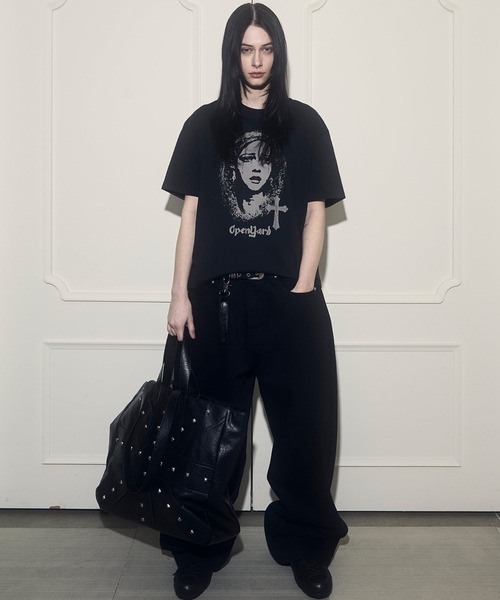 OY(オーワイ)の「『OY/オーワイ』TEARS OF DIVINE TEE/ティアーズオブディヴァインTシャツ(Tシャツ/カットソー・メンズ・ホワイト/ブラック・L/M/S)」の6枚目の写真