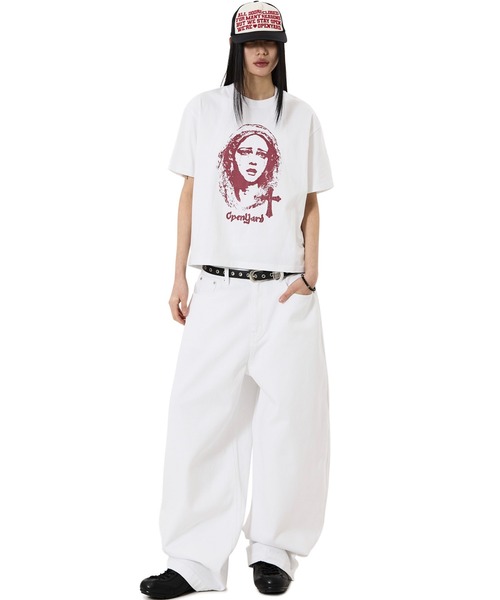 OY(オーワイ)の「『OY/オーワイ』TEARS OF DIVINE TEE/ティアーズオブディヴァインTシャツ(Tシャツ/カットソー・メンズ・ホワイト/ブラック・L/M/S)」の12枚目の写真