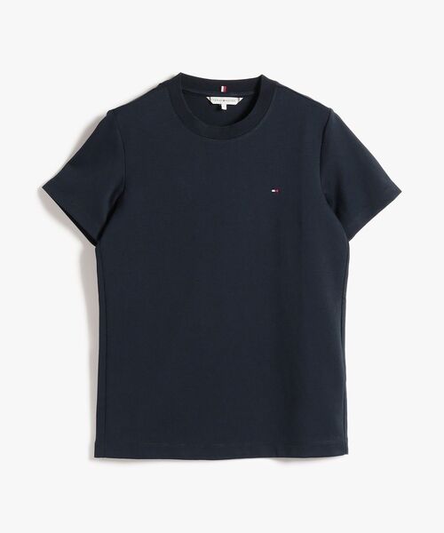 TOMMY HILFIGER（トミーヒルフィガー）の「インターロッククルーネックショートスリーブTシャツ（Tシャツ/カットソー・レディース・ホワイト/マルチ・MEDIUM/SMALL/X-SMALL/LARGE）」の6枚目の写真