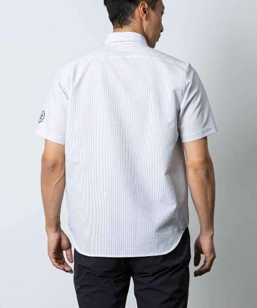 Picone CLUB(ピッコーネクラブ)の「【メンズ】UV速乾サッカーストライプシャツ(シャツ/ブラウス・メンズ・グレー/ブルー/ピンク・LL/L/M)」の13枚目の写真