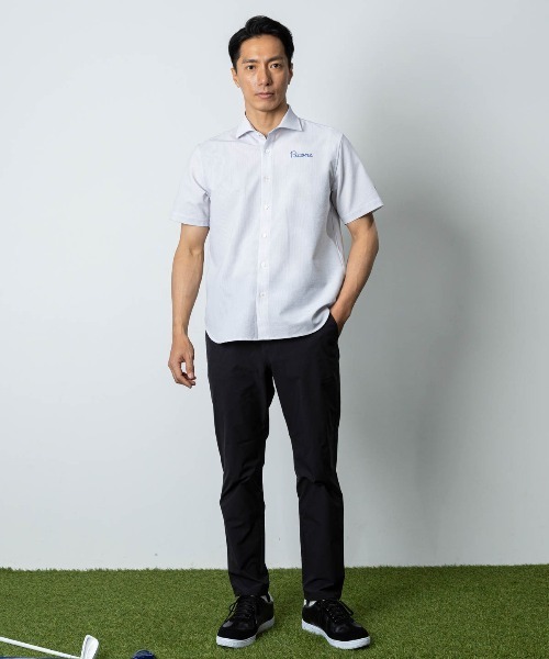 Picone CLUB(ピッコーネクラブ)の「【メンズ】UV速乾サッカーストライプシャツ(シャツ/ブラウス・メンズ・グレー/ブルー/ピンク・LL/L/M)」の20枚目の写真
