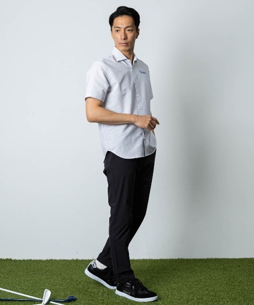Picone CLUB(ピッコーネクラブ)の「【メンズ】UV速乾サッカーストライプシャツ(シャツ/ブラウス・メンズ・グレー/ブルー/ピンク・LL/L/M)」の21枚目の写真