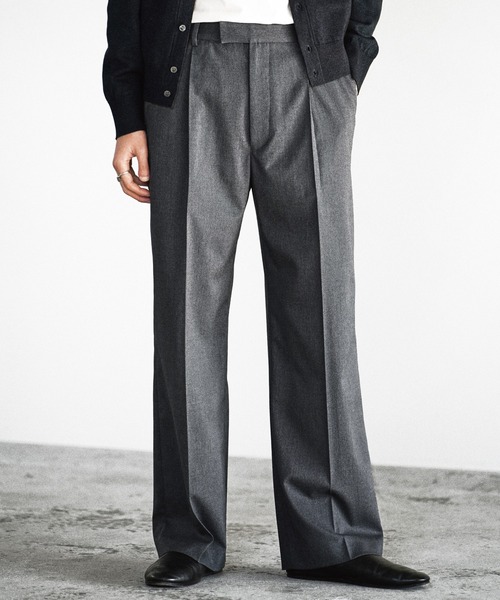 WYM LIDNM（ウィム バイ リドム）の「TECH WOOL GABARDINE STRAIGHT SLACKS 【SET-UP】（スラックス・メンズ・ブラウン/ダークグレー/チャコール/ブラック・XS/S/M/L）」の3枚目の写真