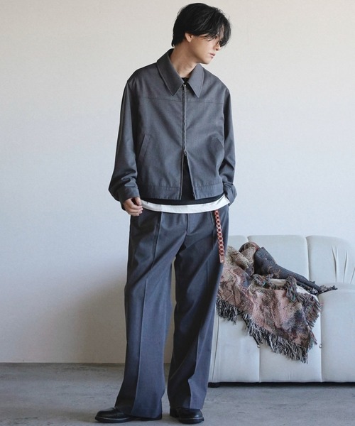 WYM LIDNM（ウィム バイ リドム）の「TECH WOOL GABARDINE STRAIGHT SLACKS 【SET-UP】（スラックス・メンズ・ブラウン/ダークグレー/チャコール/ブラック・XS/S/M/L）」の17枚目の写真