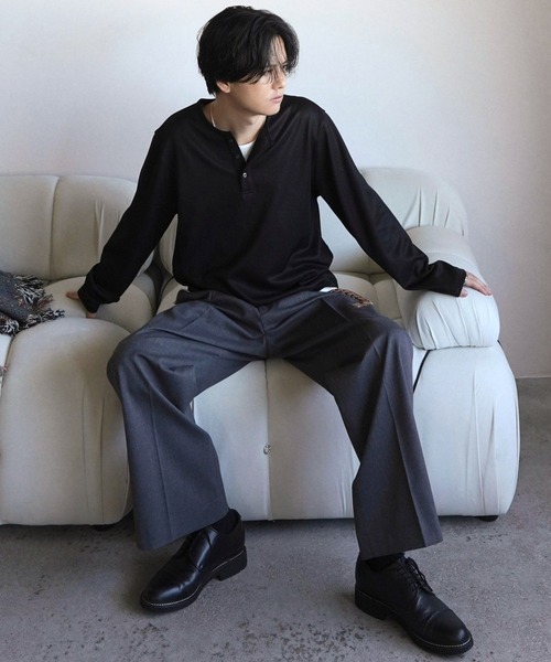 WYM LIDNM（ウィム バイ リドム）の「TECH WOOL GABARDINE STRAIGHT SLACKS 【SET-UP】（スラックス・メンズ・ブラウン/ダークグレー/チャコール/ブラック・XS/S/M/L）」の18枚目の写真