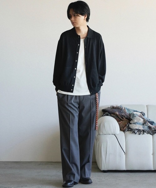 WYM LIDNM（ウィム バイ リドム）の「TECH WOOL GABARDINE STRAIGHT SLACKS 【SET-UP】（スラックス・メンズ・ブラウン/ダークグレー/チャコール/ブラック・XS/S/M/L）」の11枚目の写真
