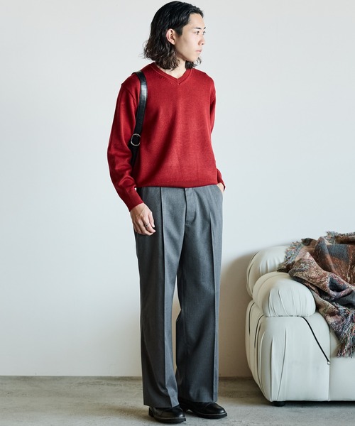 WYM LIDNM（ウィム バイ リドム）の「TECH WOOL GABARDINE STRAIGHT SLACKS 【SET-UP】（スラックス・メンズ・ブラウン/ダークグレー/チャコール/ブラック・XS/S/M/L）」の5枚目の写真