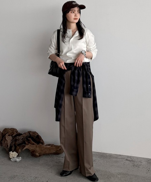 WYM LIDNM（ウィム バイ リドム）の「TECH WOOL GABARDINE STRAIGHT SLACKS 【SET-UP】（スラックス・メンズ・ブラウン/ダークグレー/チャコール/ブラック・XS/S/M/L）」の19枚目の写真