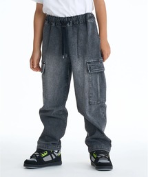 DC SHOES（ディーシーシューズ）の「DC SHOES キッズ 26 KD WIDE CARGO PANT デニム カーゴパンツ 【2026年春夏モデル】/ドローコード付きウエストゴムワイドパンツ（その他パンツ）」